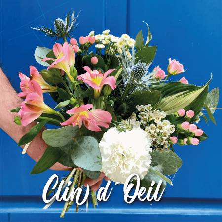 Bouquet "CLIN D'OEIL", par Amour de fleurs Bordeaux, fleuriste à Bordeaux