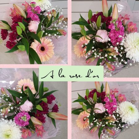 votre artisan fleuriste vous propose le bouquet : Bouquet "fleurs de saison"