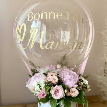 votre artisan fleuriste vous propose le bouquet : Flower Box Personnalisable