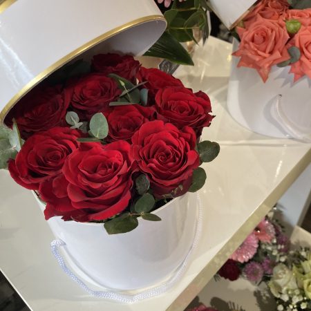 votre artisan fleuriste vous propose le bouquet : Boite de roses