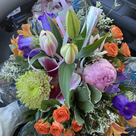 votre artisan fleuriste vous propose le bouquet : Bouquet rond