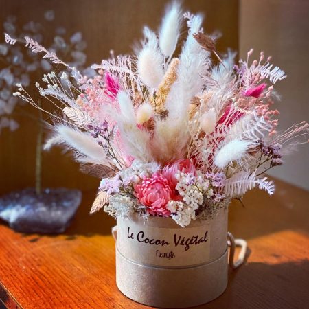 votre artisan fleuriste vous propose le bouquet : Boite de fleurs séchées