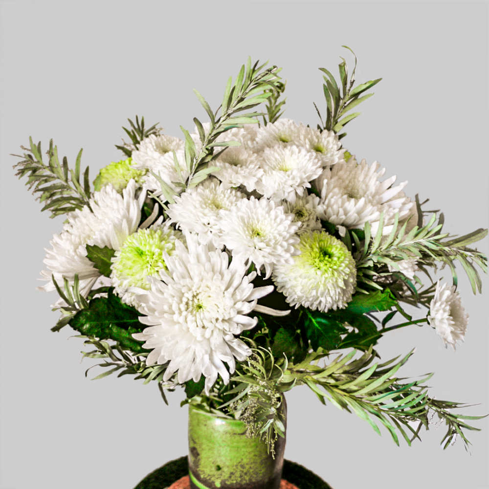 Bouquet de chrysanthèmes, par Au Temps des Fleurs, fleuriste à Labastide-Saint-Pierre