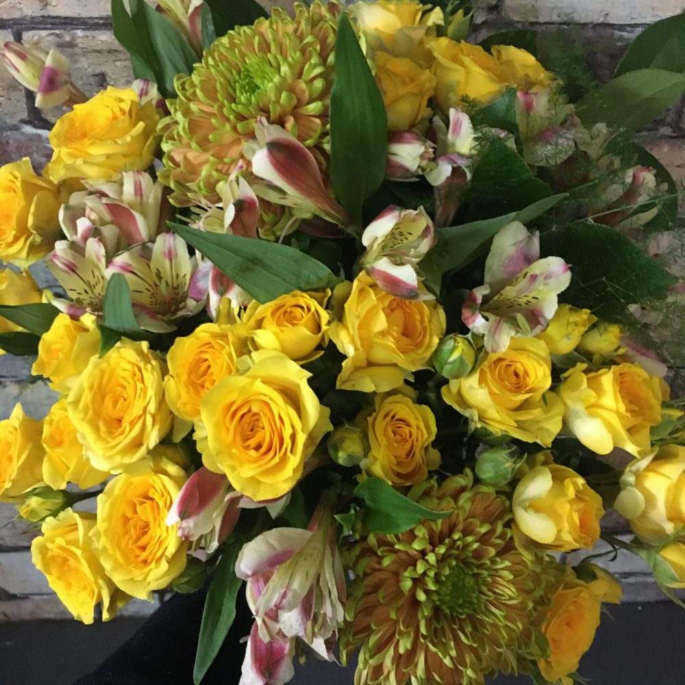 Bouquet capucine, par Aux Caprices des Fleurs, fleuriste à Ville-d'Avray