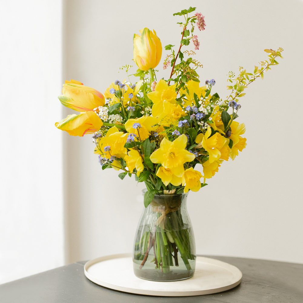 Bouquet Printemps, par Le trèfle à quatre fleurs, fleuriste à Gondecourt