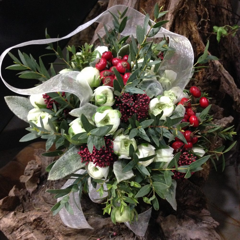 Bouquet d’hiver, par Au Dela Rose, fleuriste à Ferrières-en-Bray