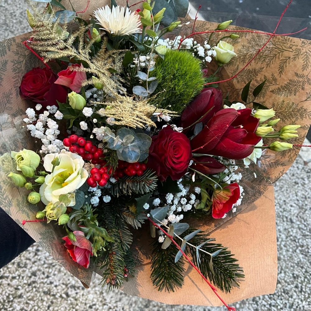 Bouquet de Noël, par Chrysalidevents, fleuriste à Chanceaux-sur-Choisille