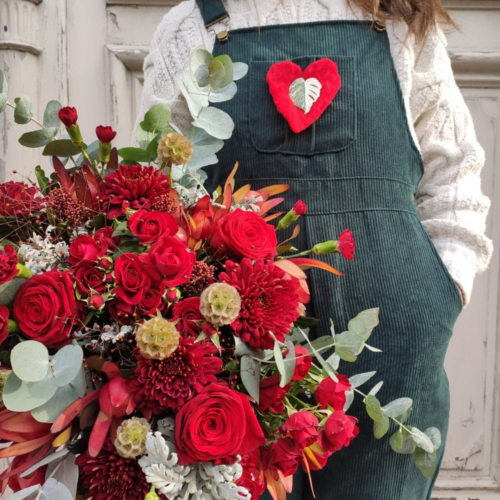 Bouquet des amoureux, par Atelier Armelle Alleton, fleuriste à Le Mans