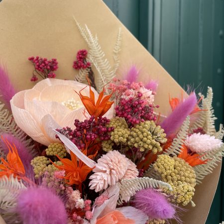 Bouquet de fleurs séchées Cassandra, par Atelier fleuri, fleuriste à Besançon