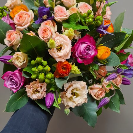 Bouquet multicolore, par Passionnement, fleuriste à Carmaux