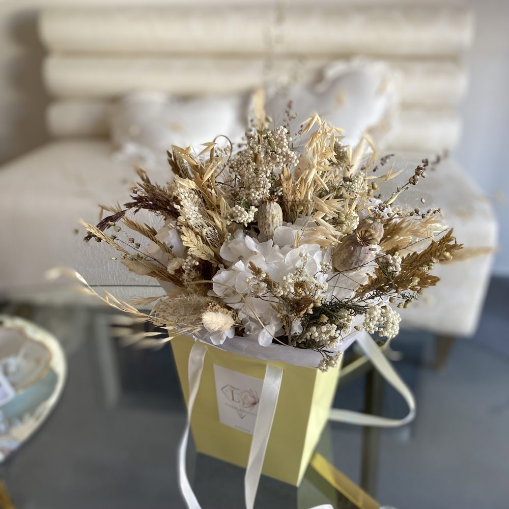 Bouquet de fleurs séchées, par LP floral designer, fleuriste à Villenave-d'Ornon