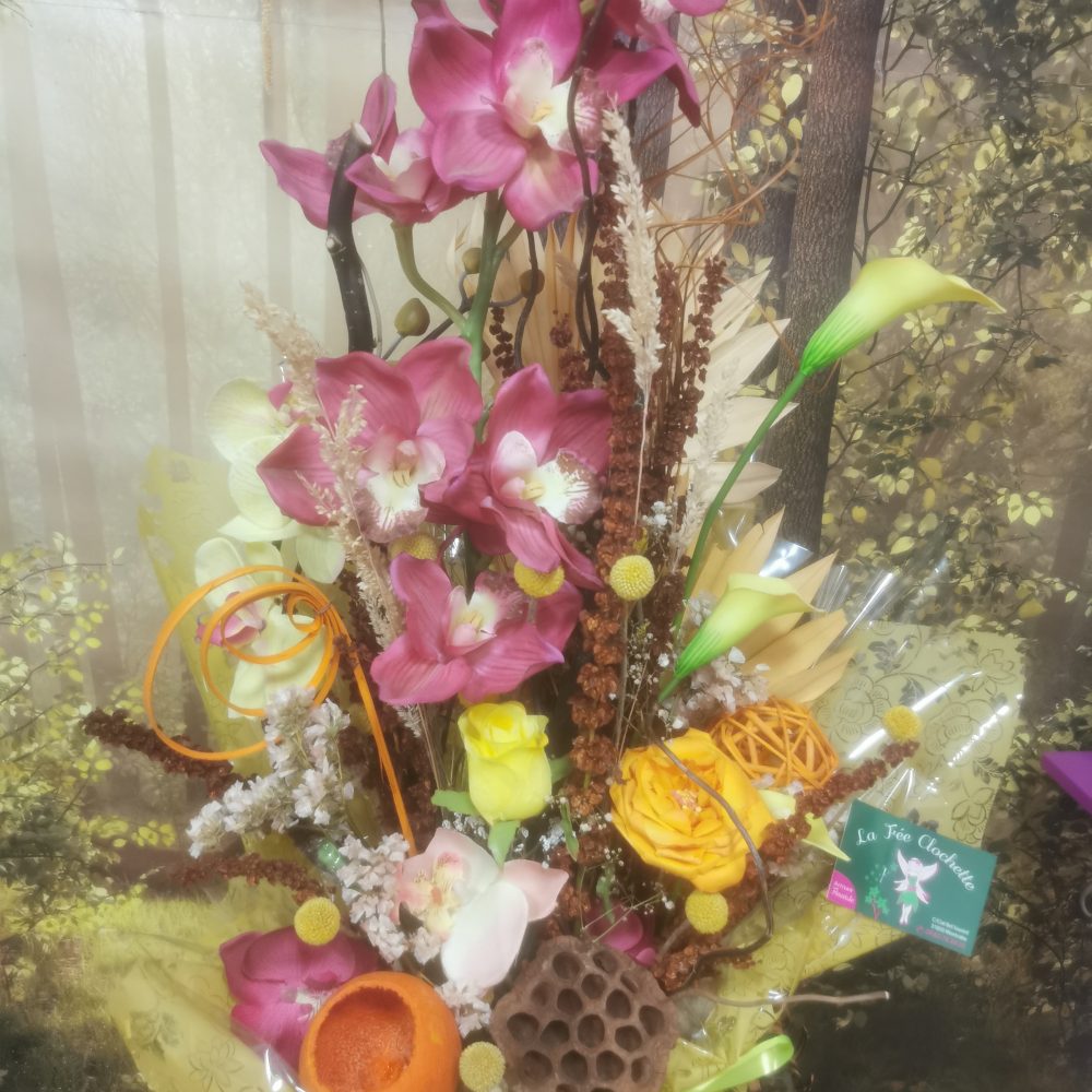 Bouquet de Fleurs Séchées, par La Fée Clochette Montrabé, fleuriste à Montrabé