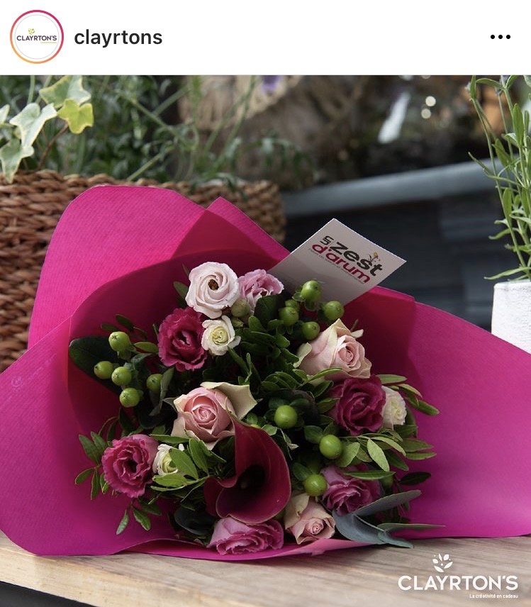 Bouquet rose, par Un Zest d'Arum, fleuriste à Lille