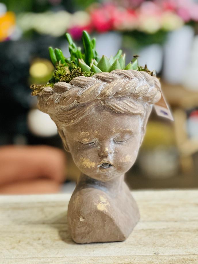 tete ange, par Art Floral Le Puy en Velay, fleuriste à Le Puy-en-Velay