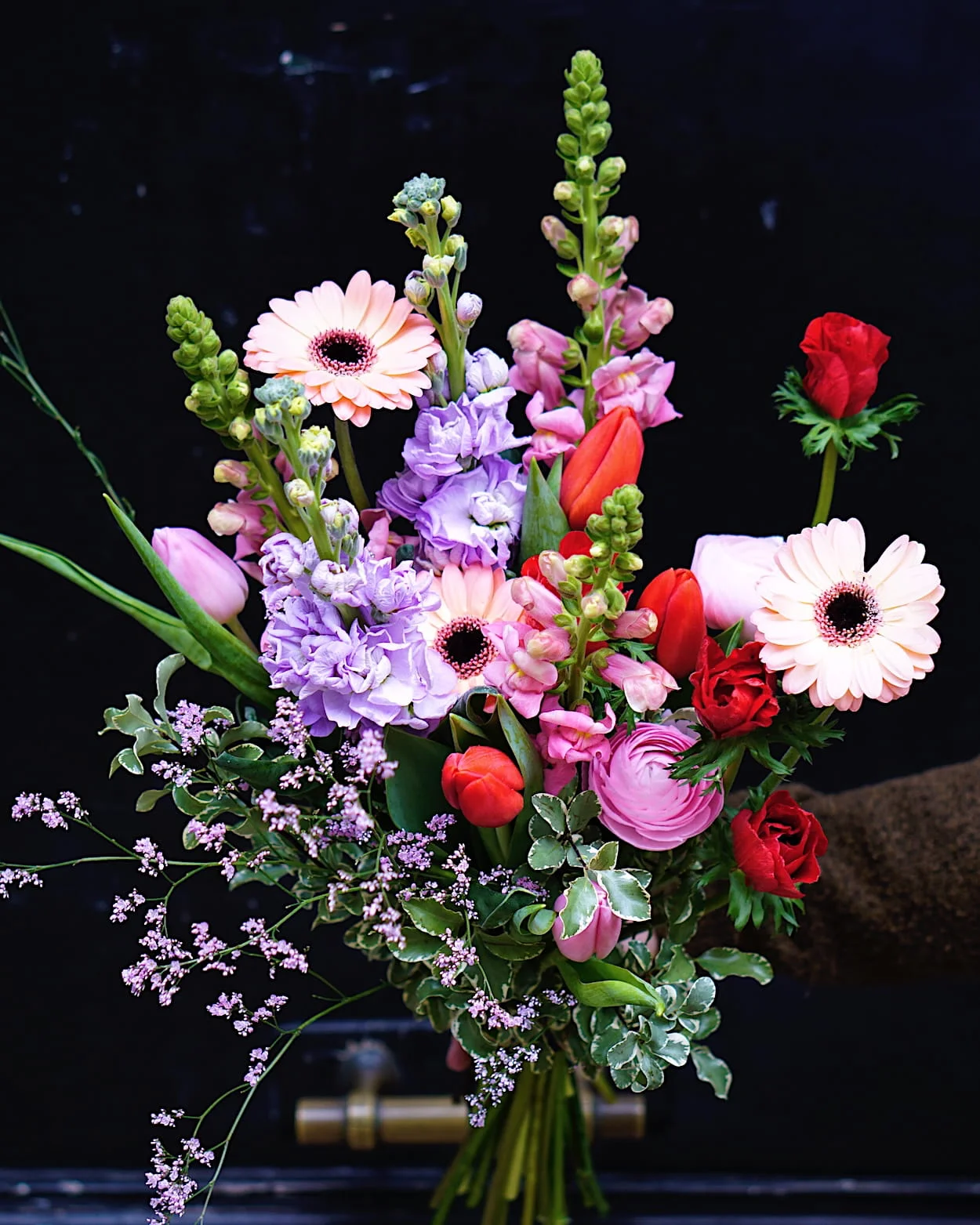 Bouquet Chéri-Chérie Saint-Valentin, par Les Filles Les Fleurs, fleuriste à Bordeaux
