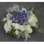 coussin rond enterrement jardin secret, by Tout Fleur Tout flamme, florist in L'Haÿ-les-Roses