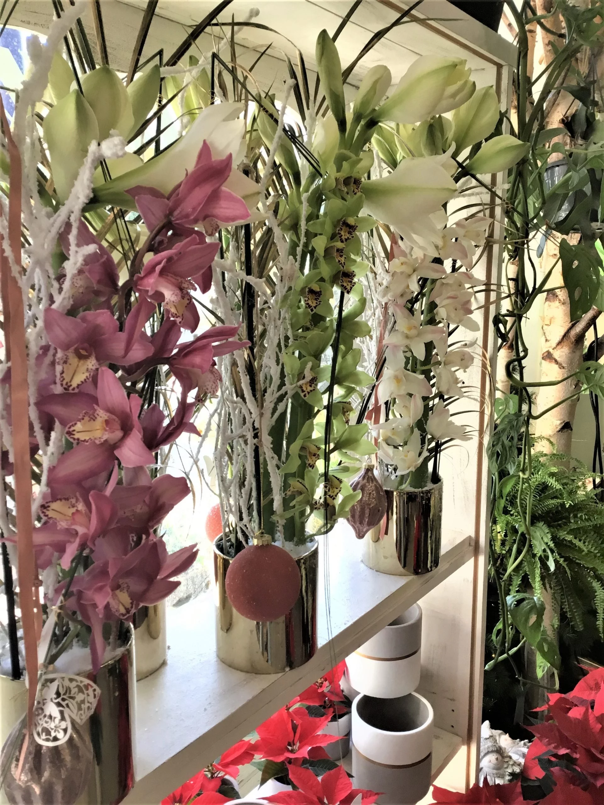 Composition Noël, par Magnolia Fleuriste, fleuriste à Antibes