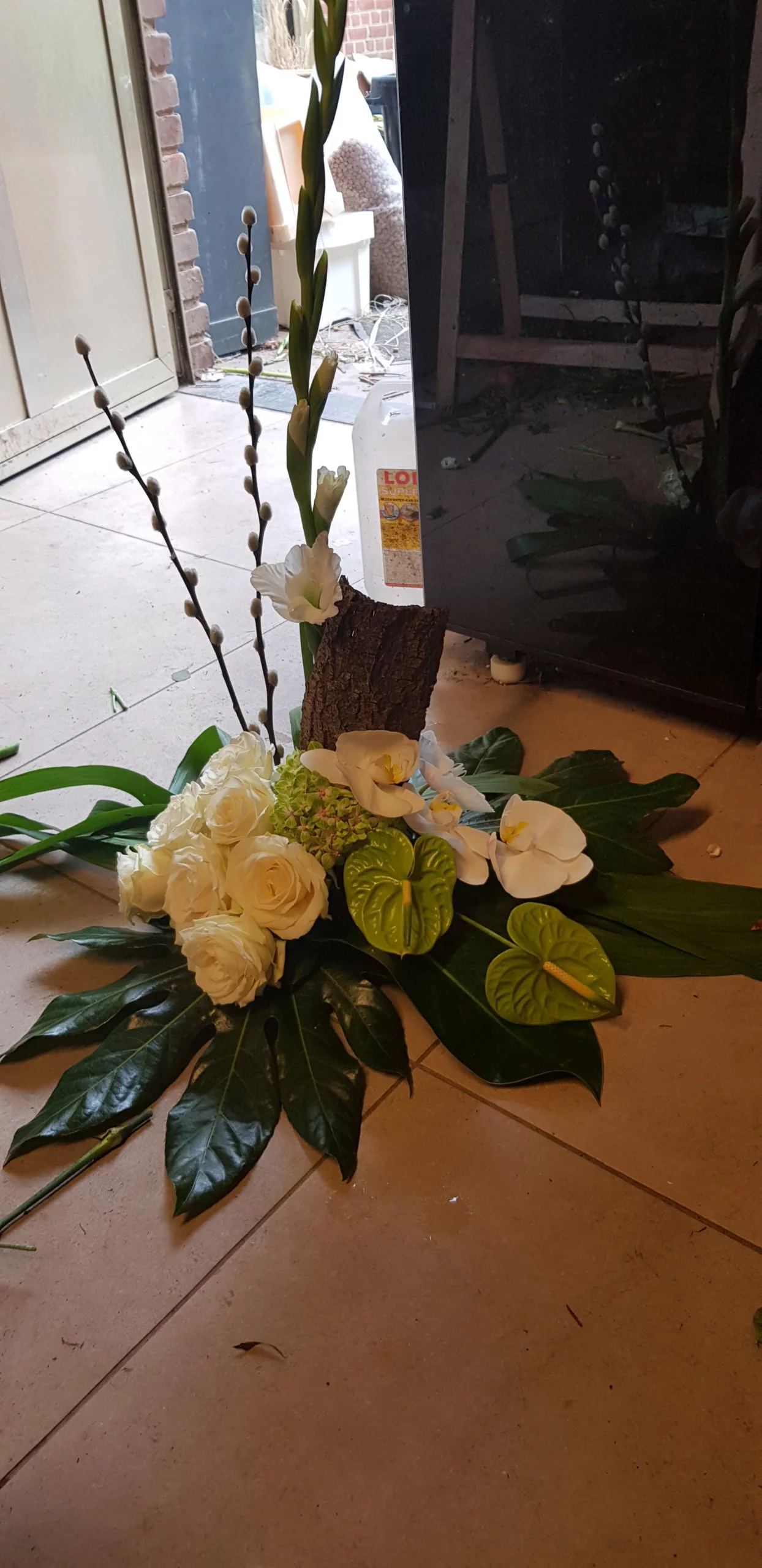 Fleur décès, par Zen et Flore, fleuriste à La Louvière