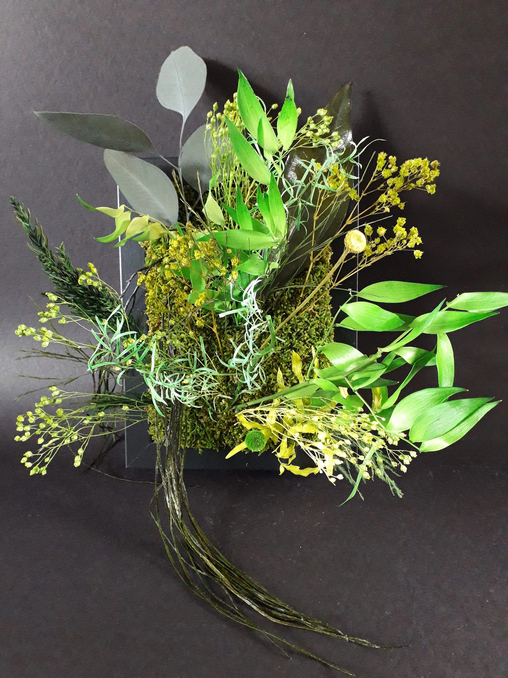TABLEAU MURAL EN VEGETAUX STABILISES PETIT FORMAT, par Lili la main verte, fleuriste à Talence