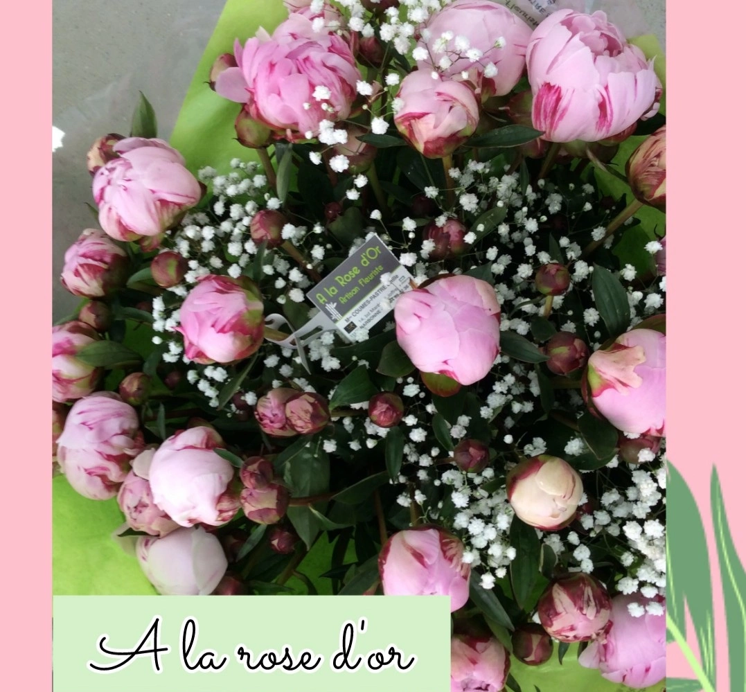 Bouquet de Pivoines, par A La Rose d'Or, fleuriste à Narbonne