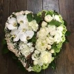Coeur de deuil, par Amour de fleurs Bordeaux, fleuriste à Bordeaux