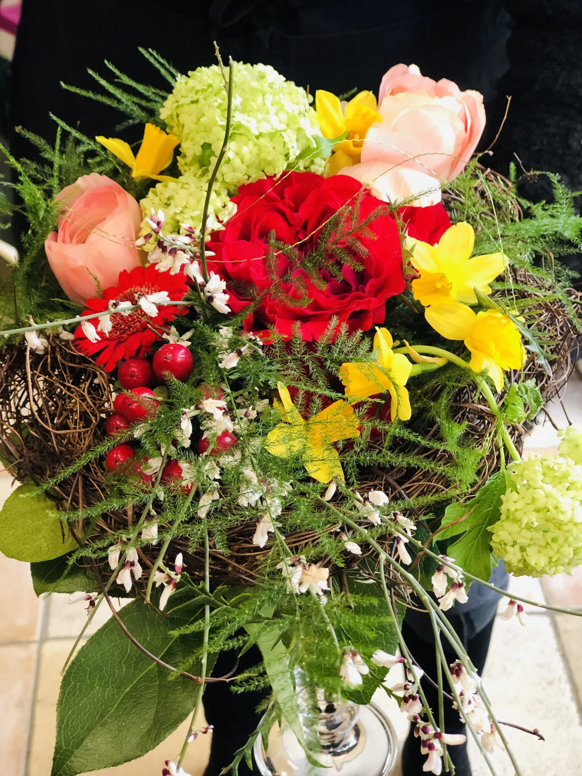 bouquet &lsquo;nid&rsquo;, par Akane - Le murmure des fleurs, fleuriste à Cuers