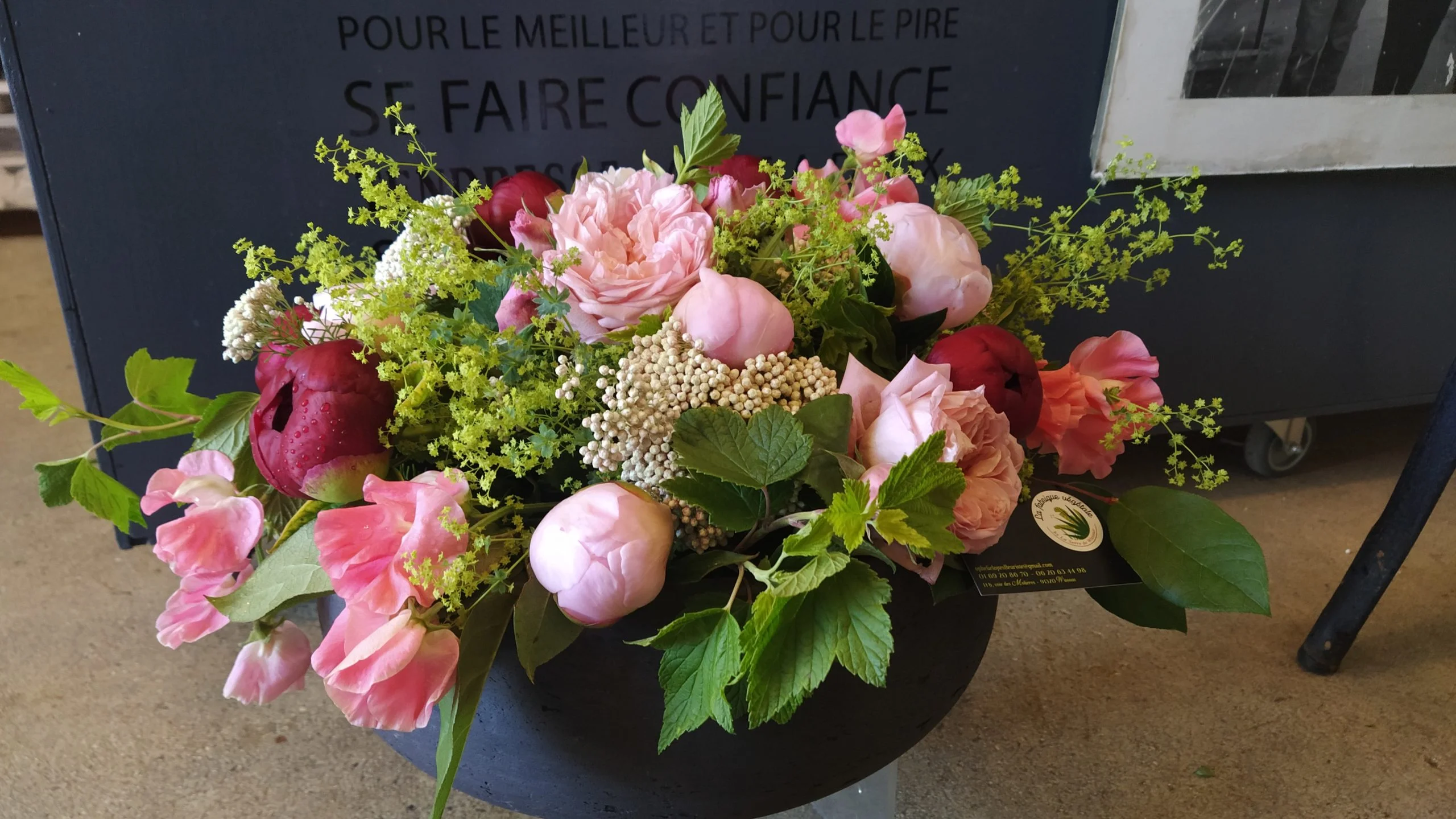 Peonie and Love, par La Fabrique Végétale, fleuriste à Wissous