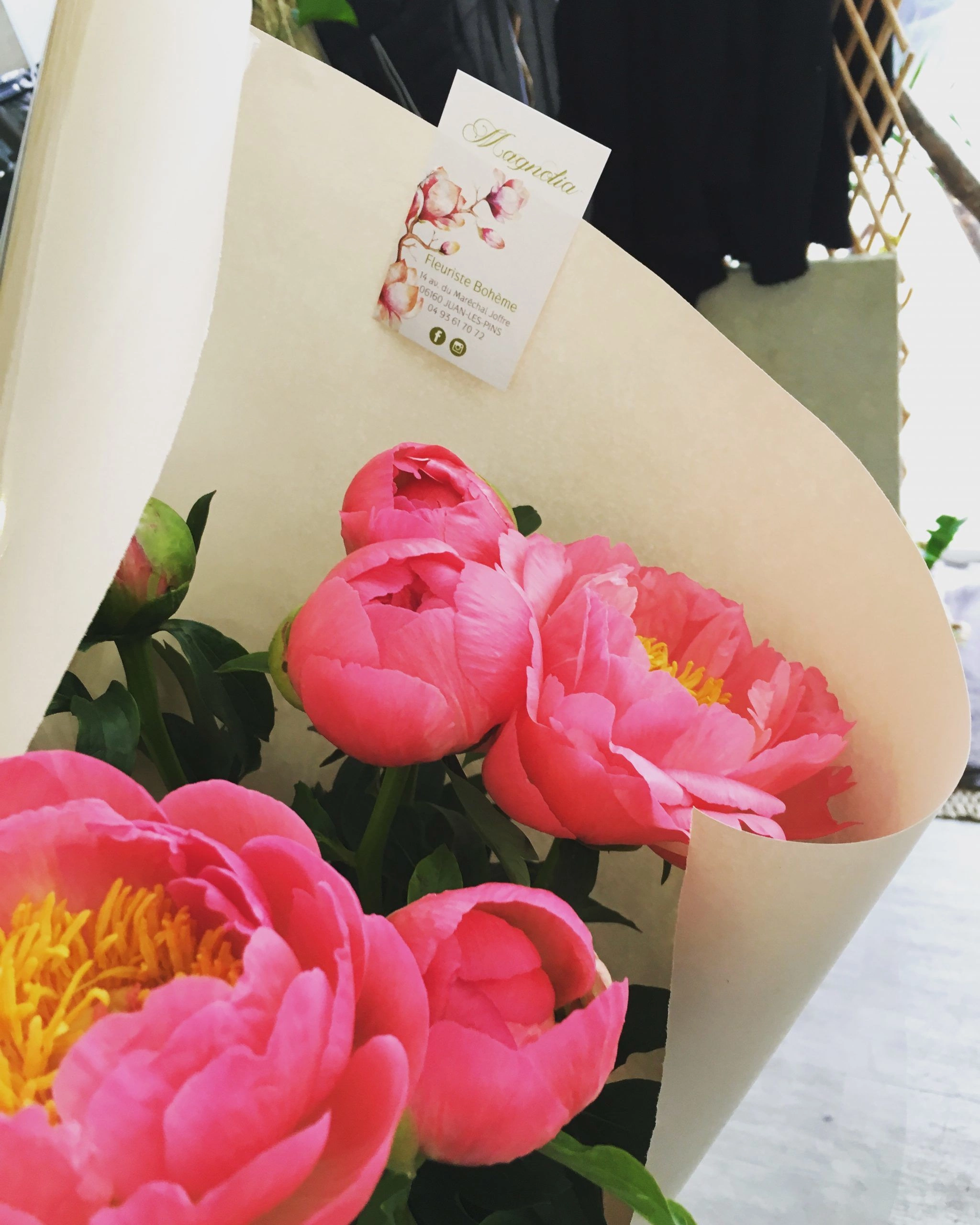 Pepites de saison, produit Local: les pivoines, par Magnolia Fleuriste, fleuriste à Antibes