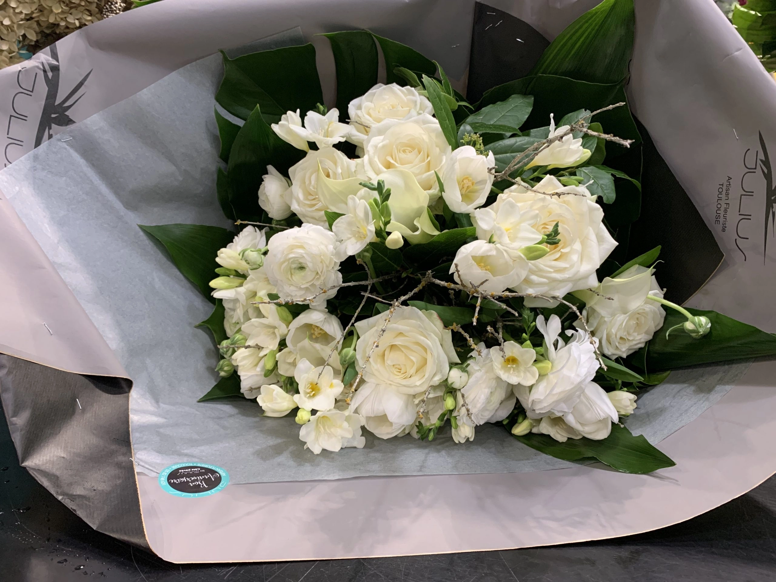 Vert Et Blanc By Julius, par Julius Artisan Fleuriste, fleuriste à Toulouse