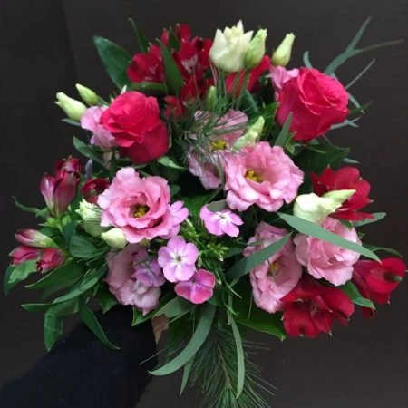 Bouquet Rouge, par Nathalie fleurs, fleuriste à Annecy