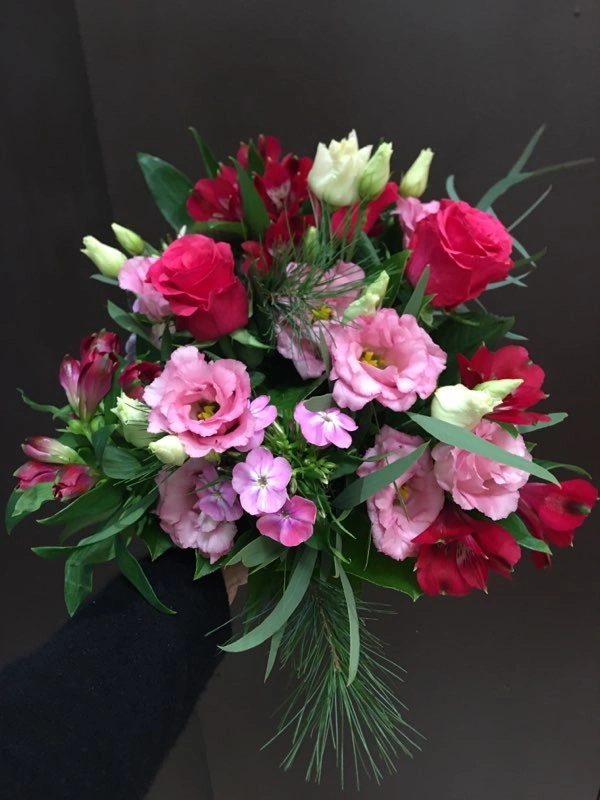 Bouquet Rouge, par Nathalie fleurs, fleuriste à Annecy