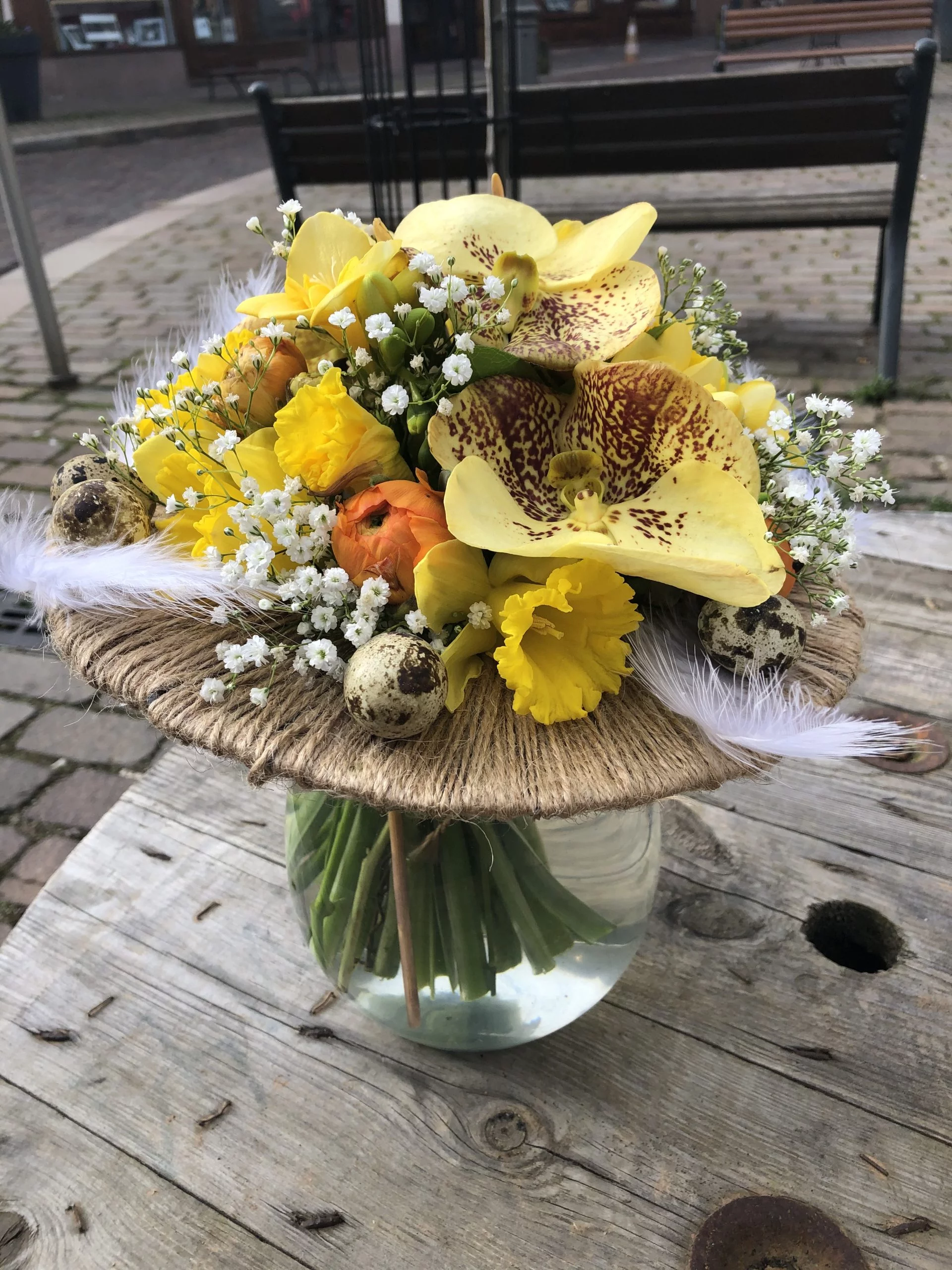Bouquet De Pâques, par La chaine de cœur, fleuriste à Barr