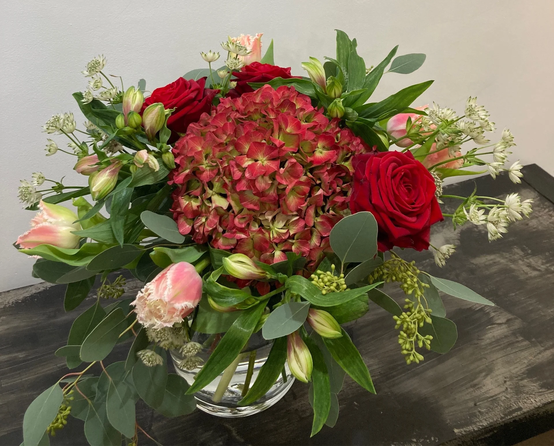 Bouquet Place Rouge, par Germinal, fleuriste à Paris