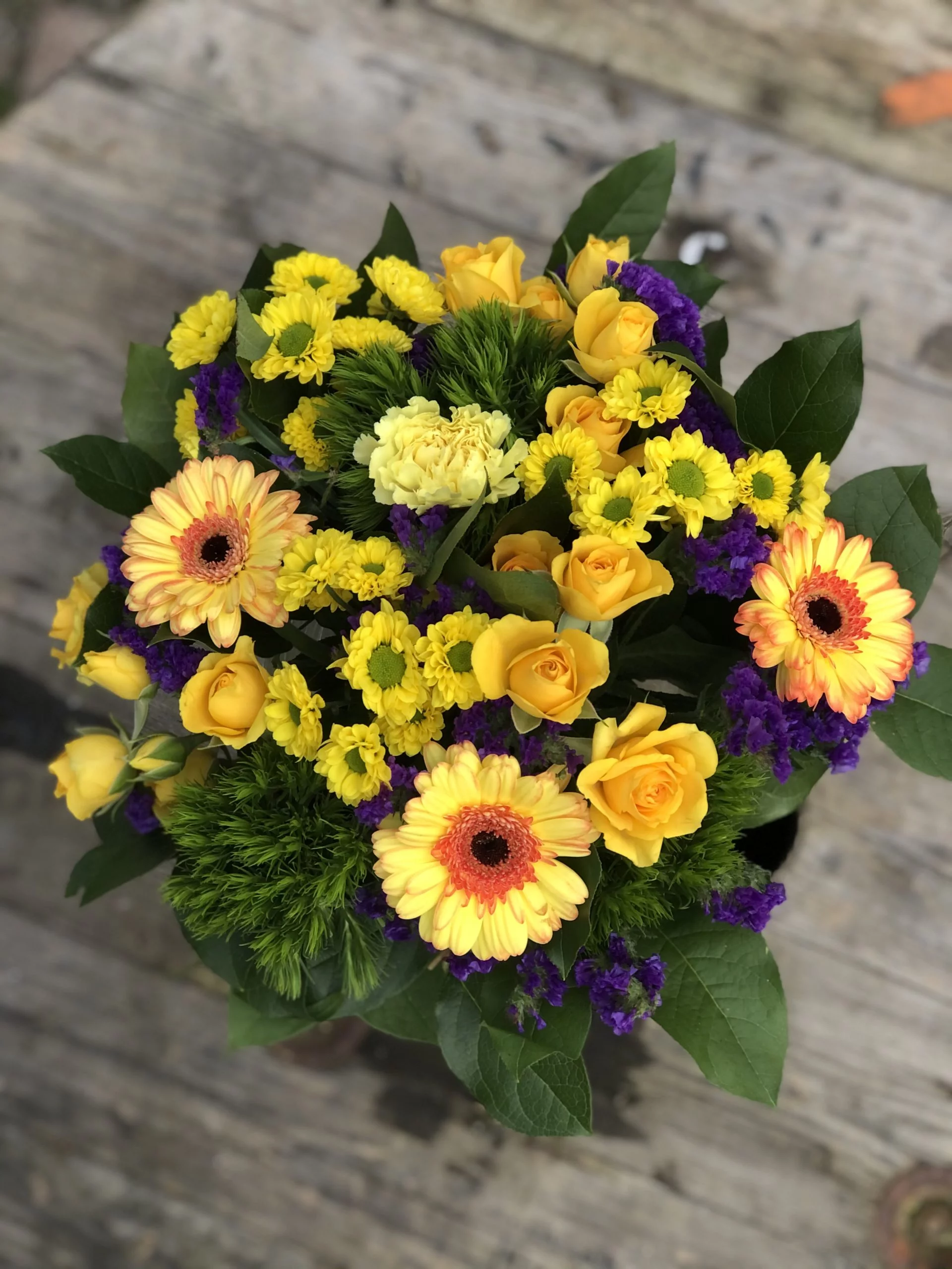 Bouquet Solaire, par La chaine de cœur, fleuriste à Barr