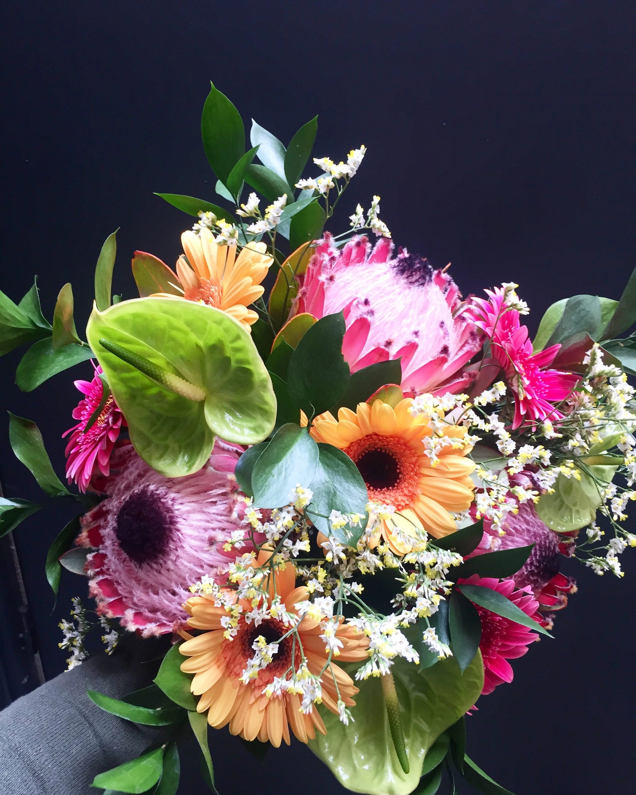 Bouquet Exotique, par La chaine de cœur, fleuriste à Barr