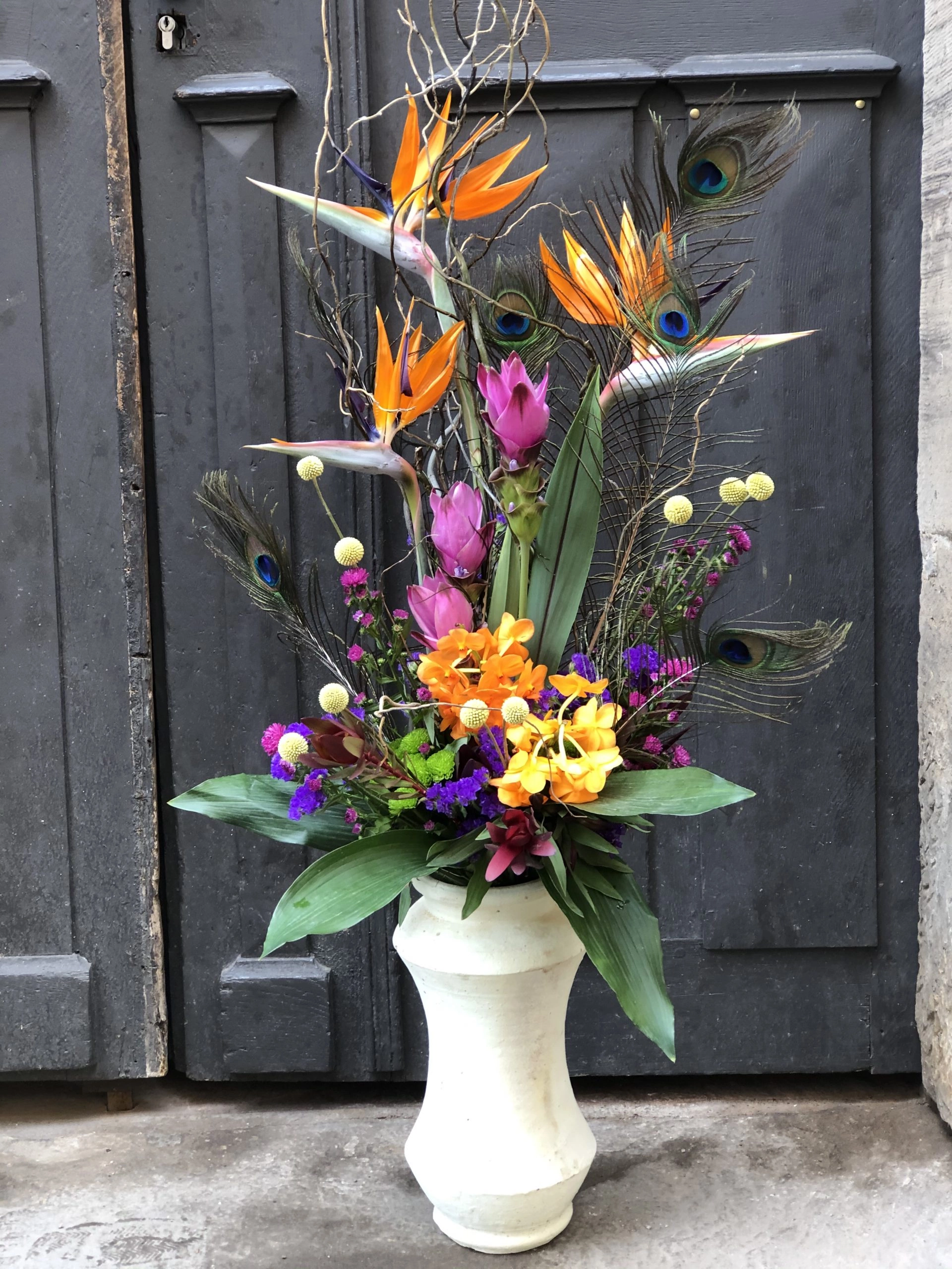 Bouquet Moderne / Tropical, par La chaine de cœur, fleuriste à Barr