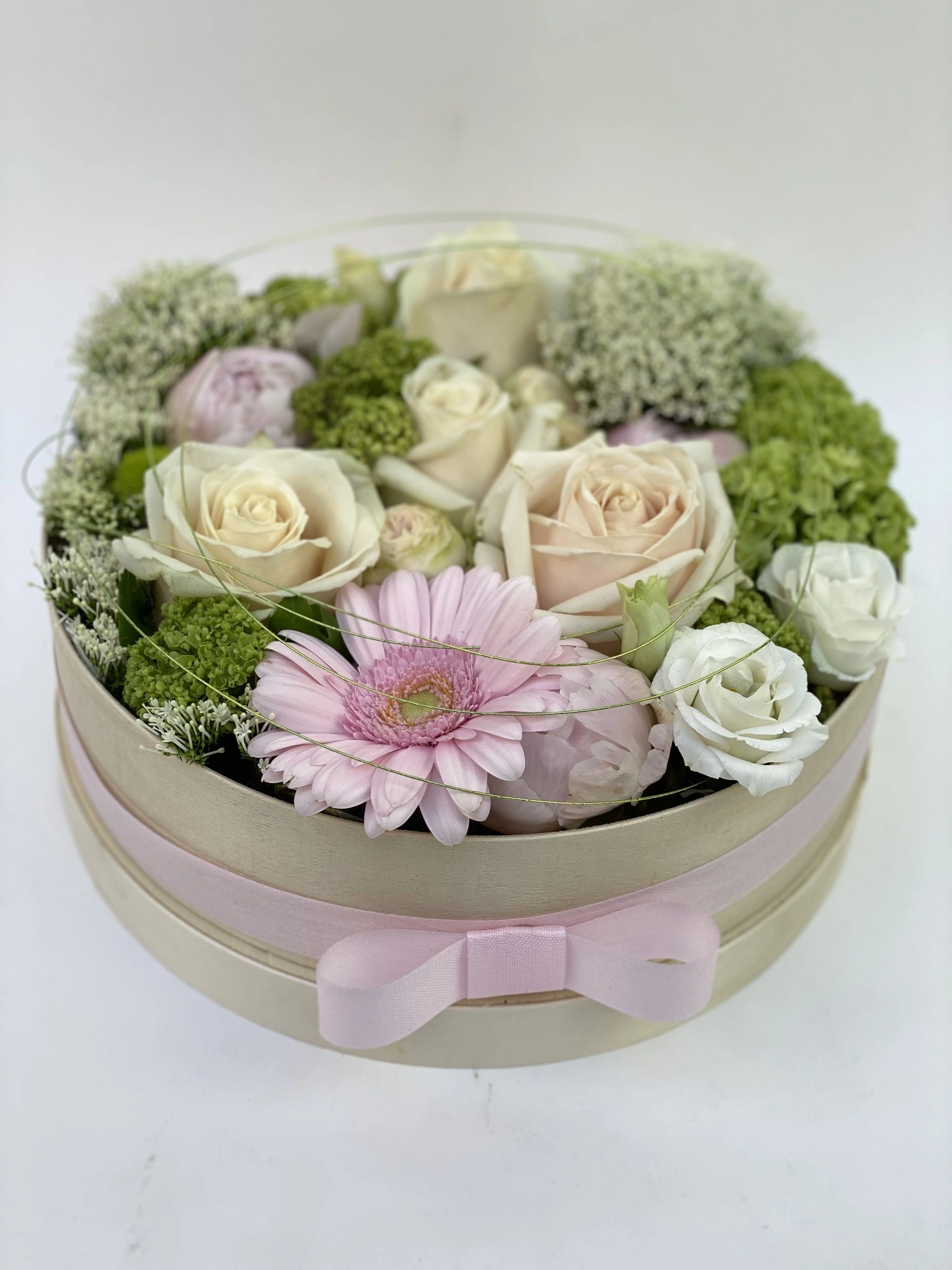 Wood Box Tout en Douceur, par Fleurs Kammerer, fleuriste à Illkirch-Graffenstaden