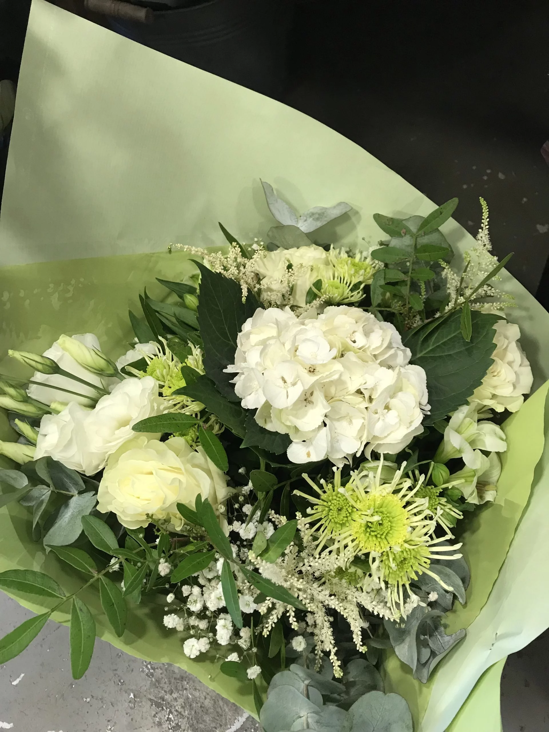 bouquet Espérance, par Au Muguet, fleuriste à Carqueiranne