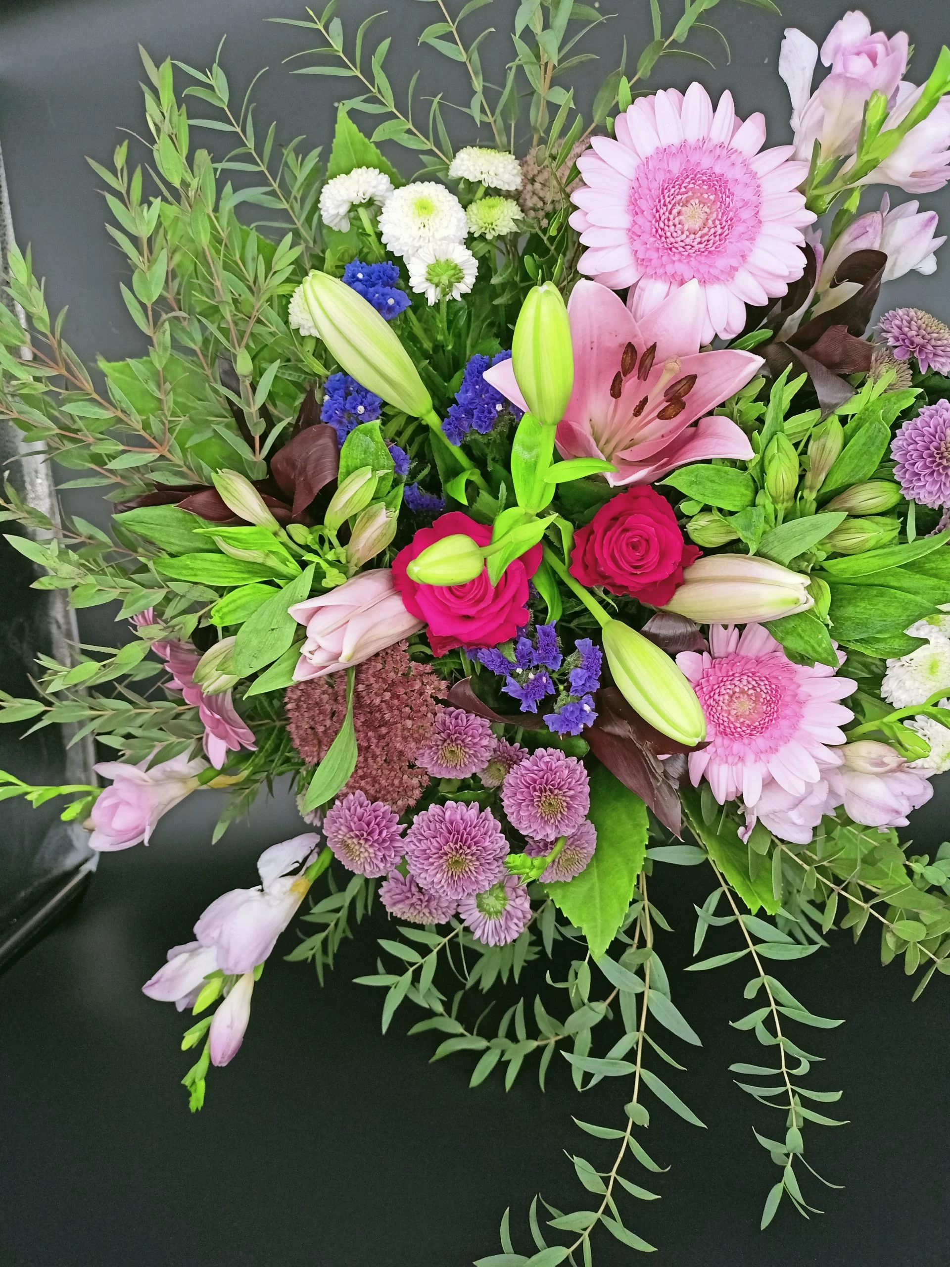 Bouquet champêtre câlin, par Fleurs des îles, fleuriste à Grigny