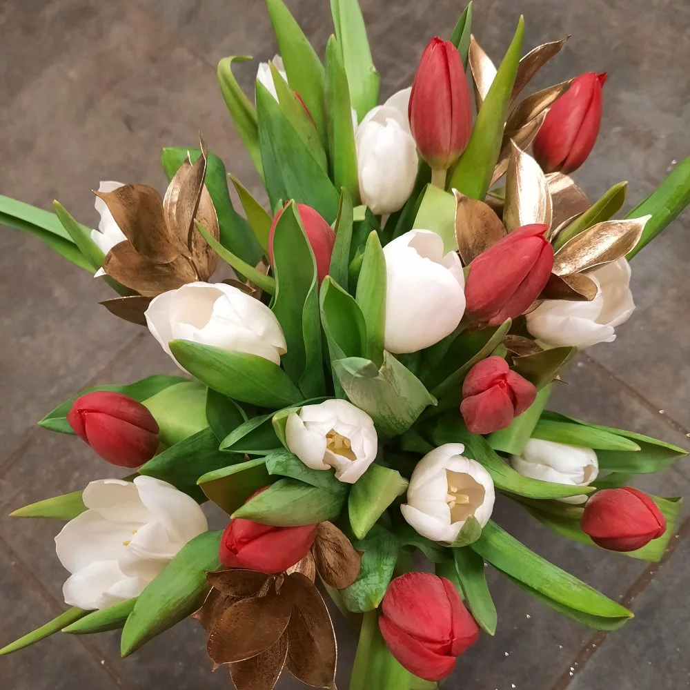Bouquet de tulipes, par A l'Aube des fleurs, fleuriste à Troyes