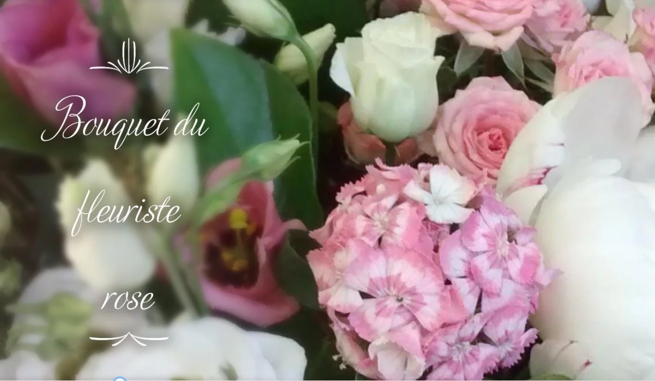 Bouquet composé Rose, par L'Espace d'Un Matin, fleuriste à Lyon