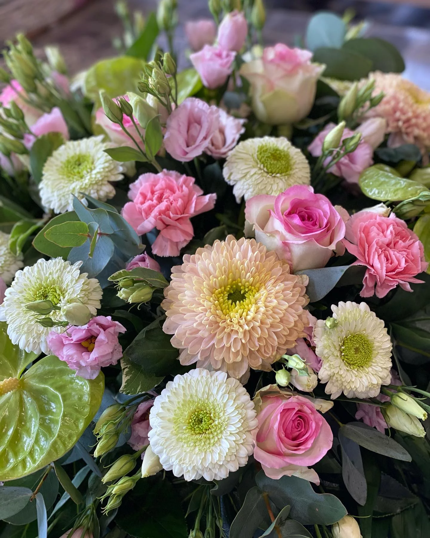 Bouquet du fleuriste pastel, par Rêve d'orchidée, fleuriste à Quimper