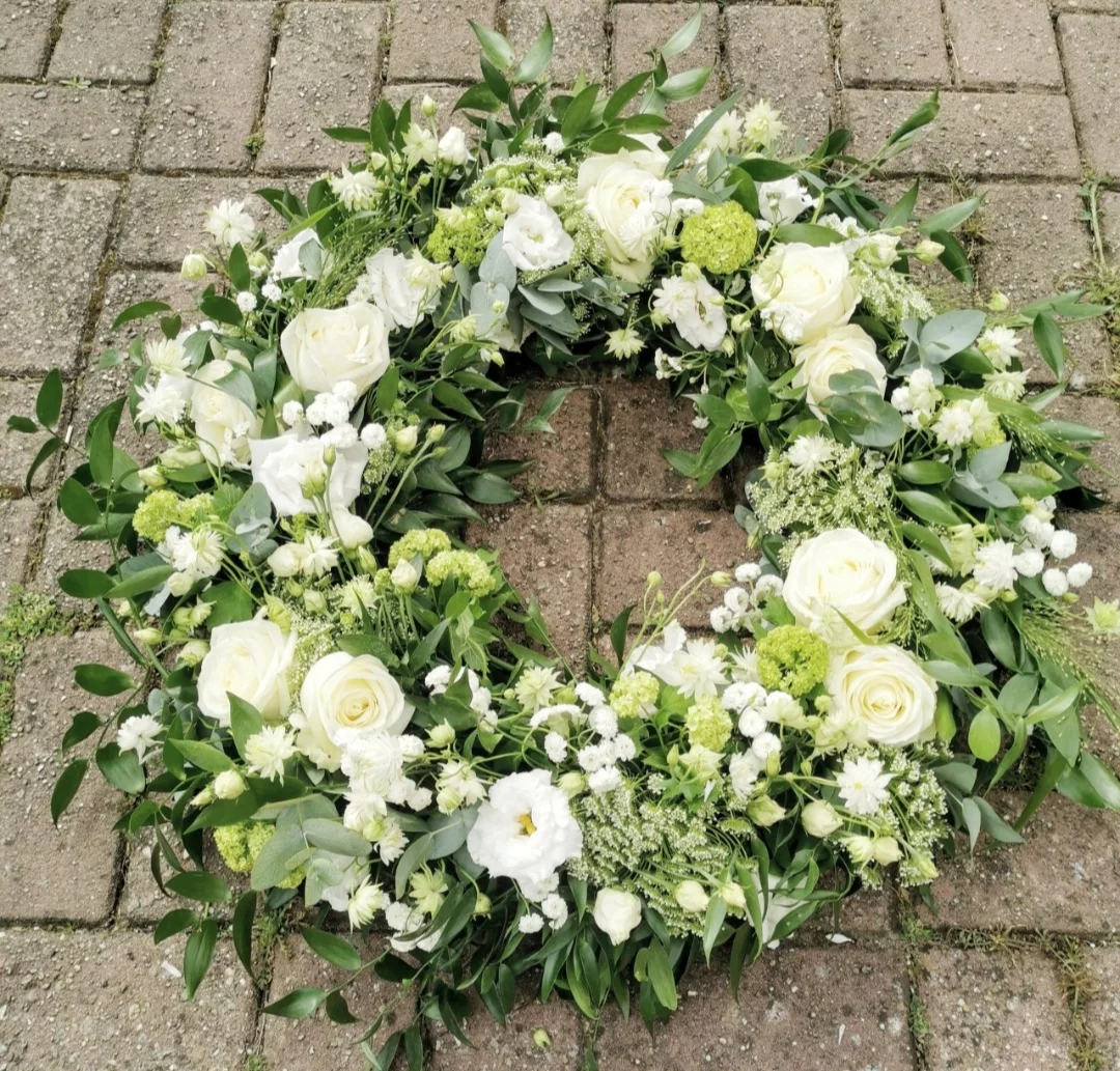 Couronne Deuil, par Guillaume Dellesse, fleuriste à Paris