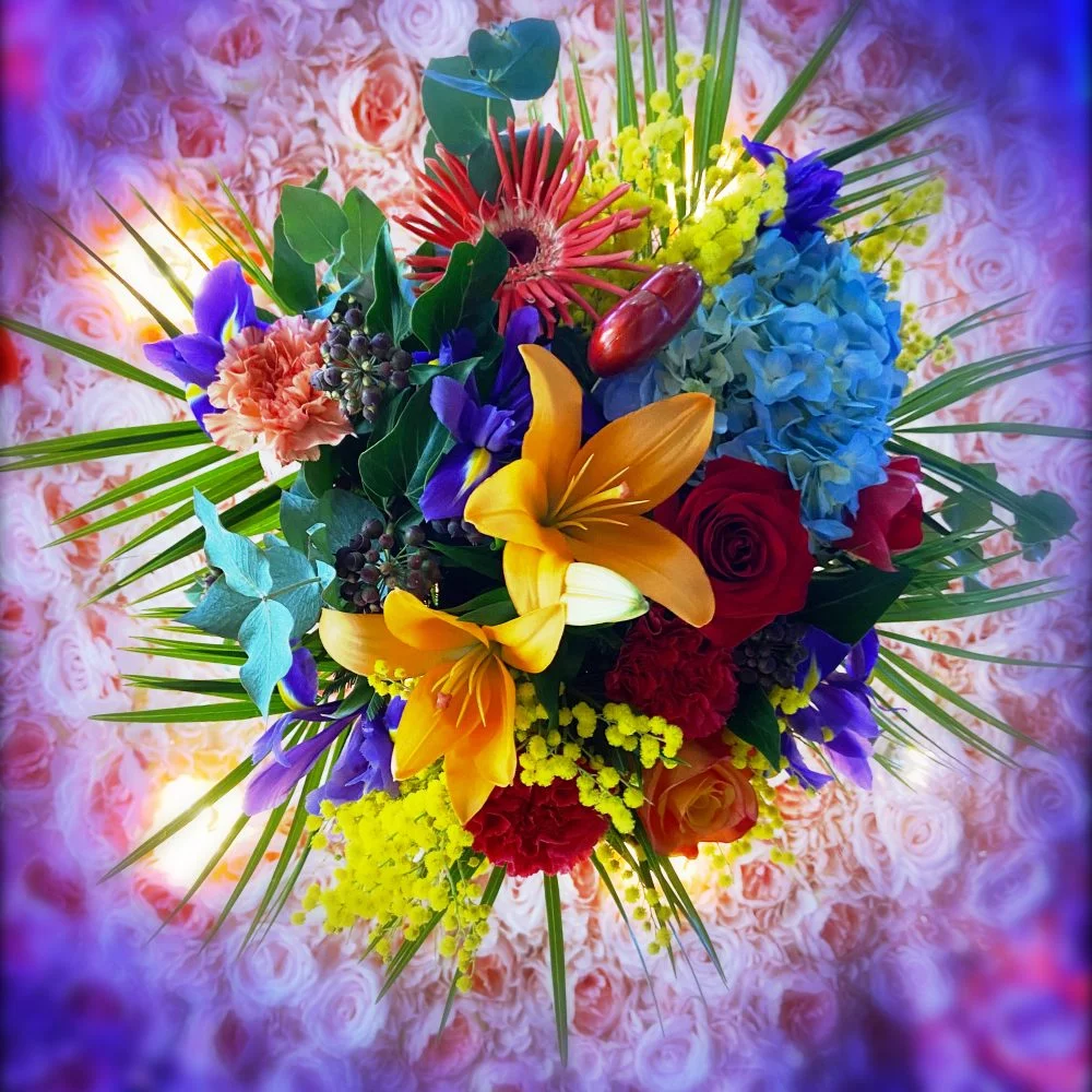 Bouquet colorés, par Au jardin de Cécilia, fleuriste à Esbly