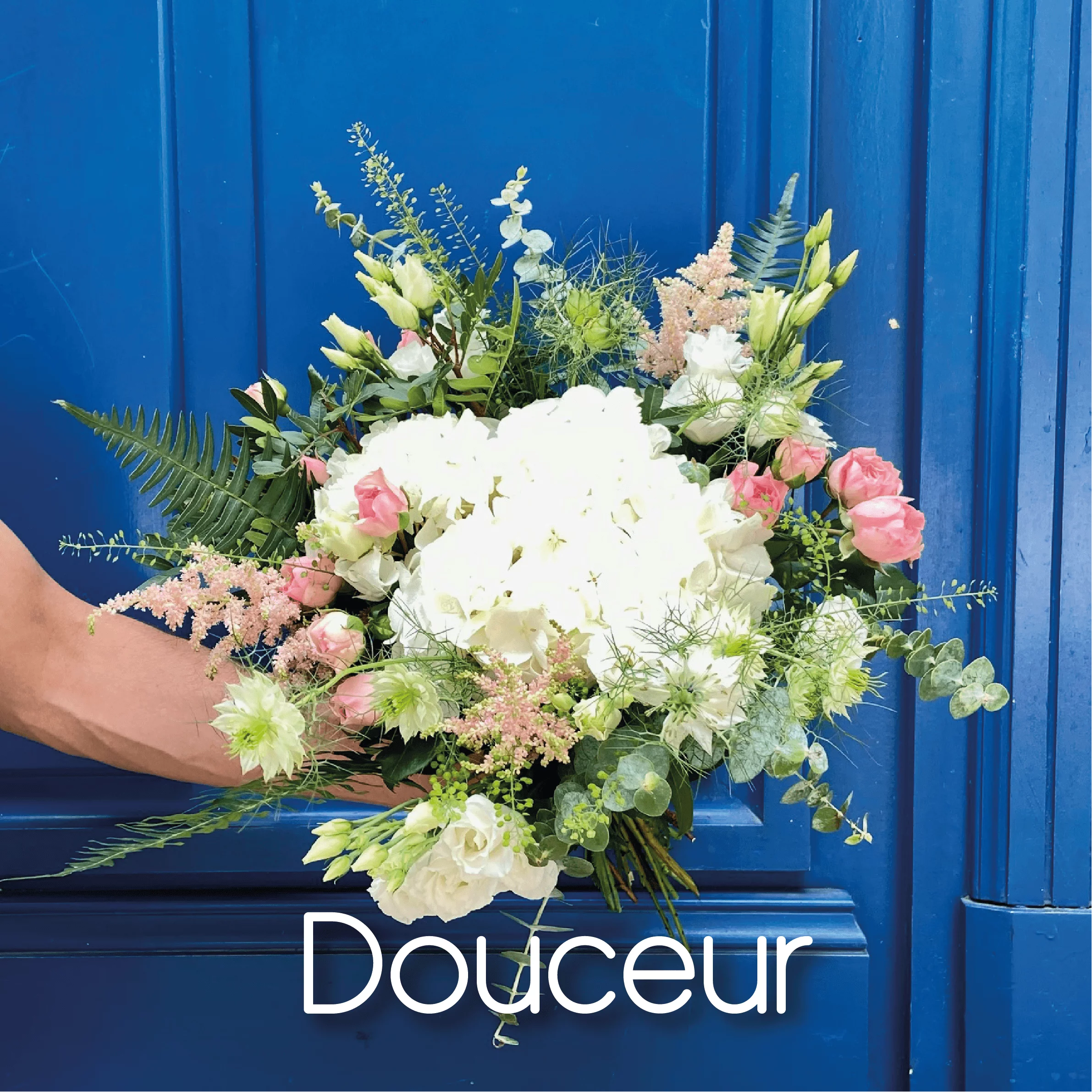 Bouquet « DOUCEUR », par Amour de fleurs Bordeaux, fleuriste à Bordeaux