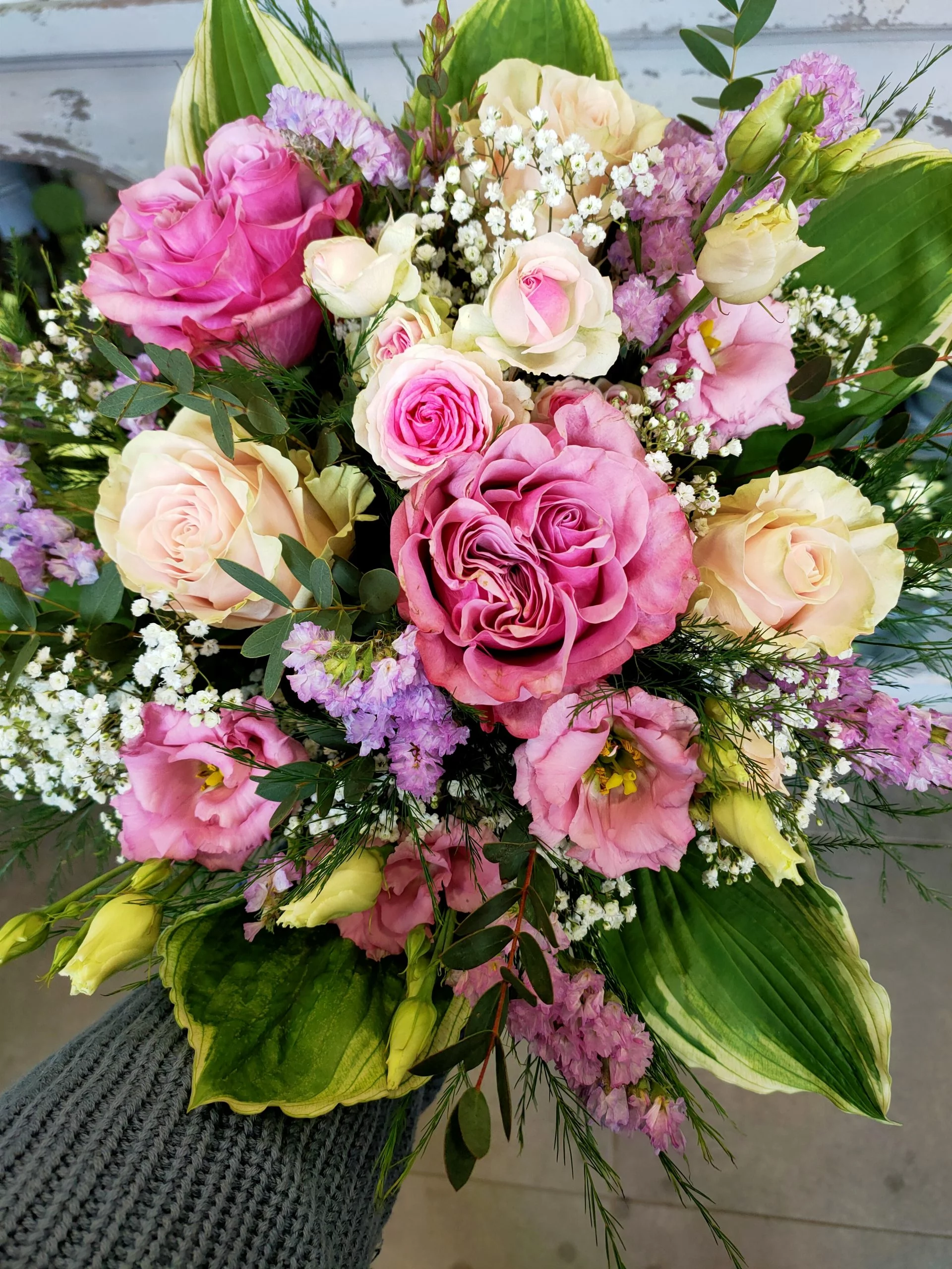 Bouquet Hostatice, par Au naturel, fleuriste à Alençon