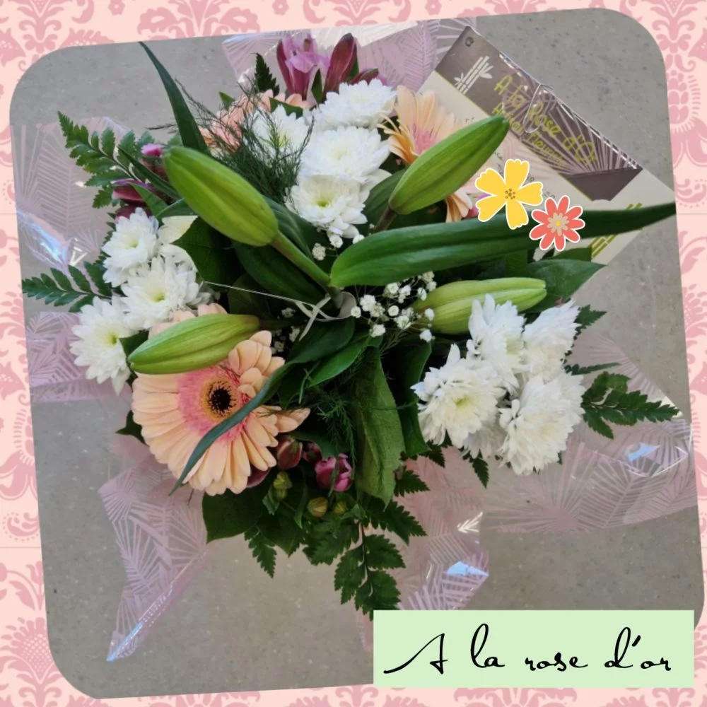 Bouquet Remerciements, par A La Rose d'Or, fleuriste à Narbonne