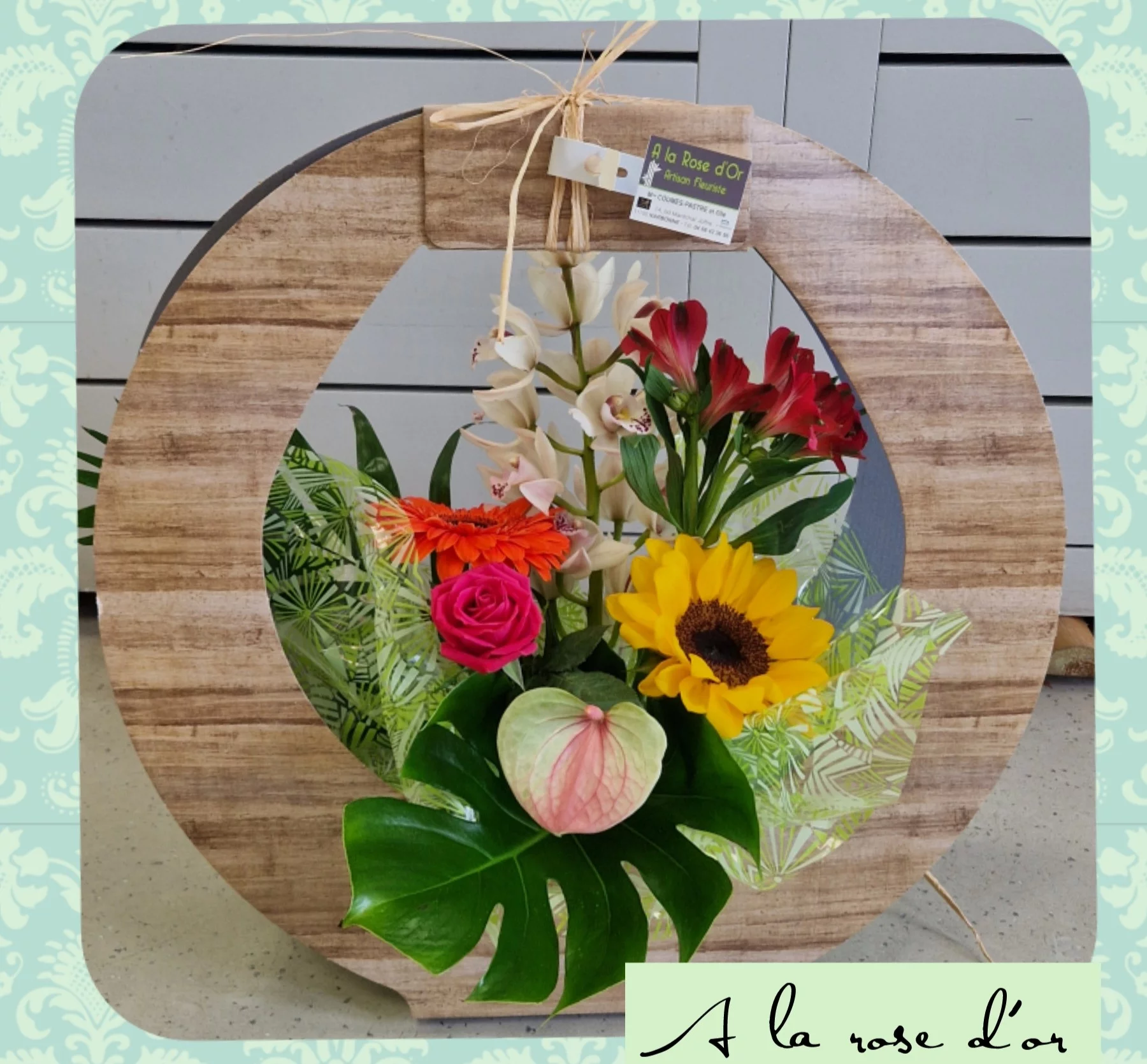 Coffret Fleurs de saison, par A La Rose d'Or, fleuriste à Narbonne
