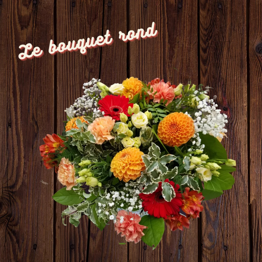 Le bouquet rond, par Au fil des pétales, fleuriste à Saint-Geoire-en-Valdaine