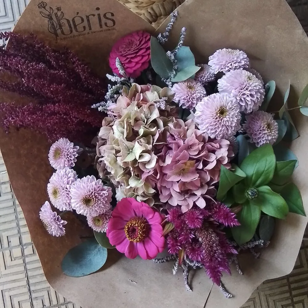 Bouquet de saison, par Iberis Annecy, fleuriste à Annecy
